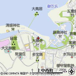 広島県廿日市市宮島町（北大西町）周辺の地図