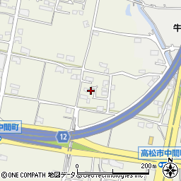 香川県高松市中間町482周辺の地図