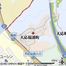 広島県呉市天応福浦町周辺の地図