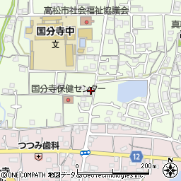 香川県高松市国分寺町新居1174-5周辺の地図