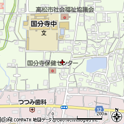 香川県高松市国分寺町新居1175-1周辺の地図