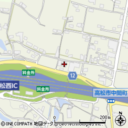 香川県高松市中間町635周辺の地図