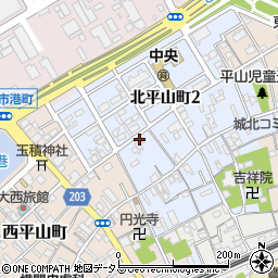 丸田餅店周辺の地図