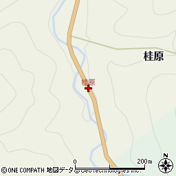 桂原周辺の地図