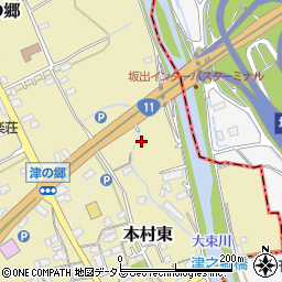 香川県綾歌郡宇多津町本村東周辺の地図