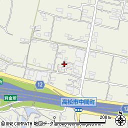 香川県高松市中間町611周辺の地図