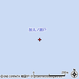 加太ノ瀬戸周辺の地図
