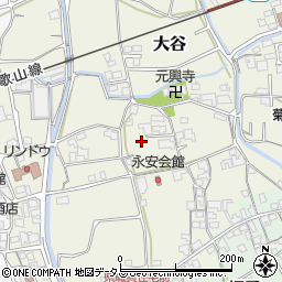 和歌山県伊都郡かつらぎ町大谷周辺の地図