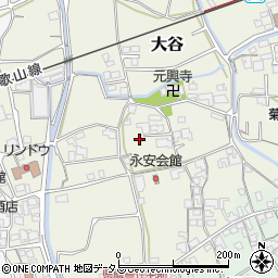 和歌山県かつらぎ町（伊都郡）大谷周辺の地図