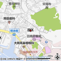広島県尾道市因島田熊町港区周辺の地図