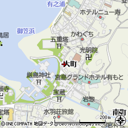 広島県廿日市市宮島町1周辺の地図