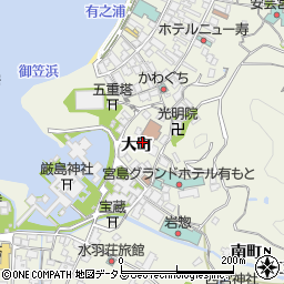 広島県廿日市市宮島町411-2周辺の地図
