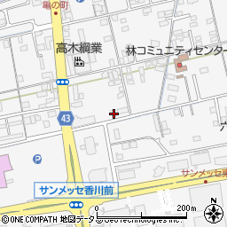 香川県高松市林町267周辺の地図