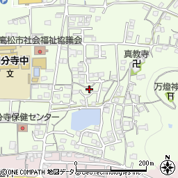 香川県高松市国分寺町新居939-6周辺の地図
