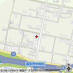 香川県高松市中間町607周辺の地図