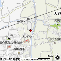 和歌山県伊都郡かつらぎ町大谷828周辺の地図