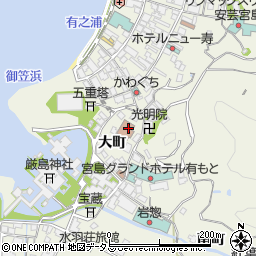 広島県廿日市市宮島町412周辺の地図