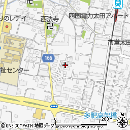 香川県高松市太田上町615-12周辺の地図