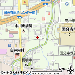 香川県高松市国分寺町新居1280-5周辺の地図