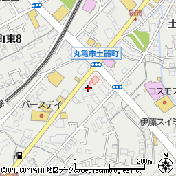 カーコンビニ倶楽部　丸亀中央店（土器店）周辺の地図