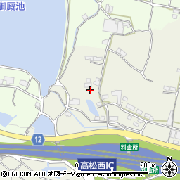 香川県高松市中間町735周辺の地図