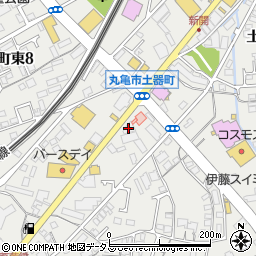 有限会社山崎モータース　丸亀中央店・土器店周辺の地図