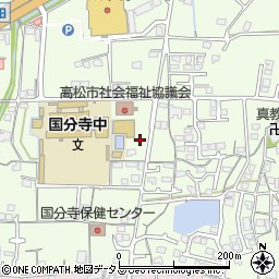 香川県高松市国分寺町新居1160-1周辺の地図