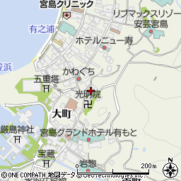 広島県廿日市市宮島町401周辺の地図