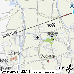 和歌山県伊都郡かつらぎ町大谷737周辺の地図