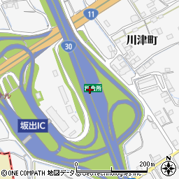 香川県警察本部　交通課高速道路交通警察隊本隊・坂出分駐隊周辺の地図