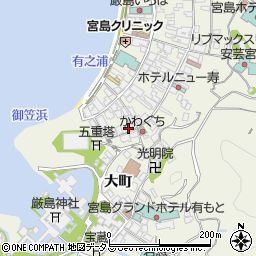 広島県廿日市市宮島町437周辺の地図