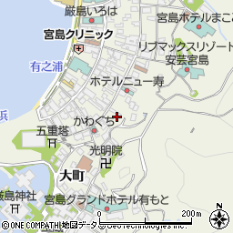 広島県廿日市市宮島町幸町東表周辺の地図
