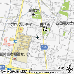 香川県高松市太田上町542-1周辺の地図