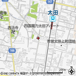 香川県高松市太田上町593-3周辺の地図