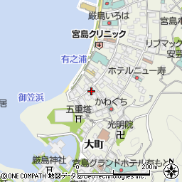 広島県廿日市市宮島町464周辺の地図