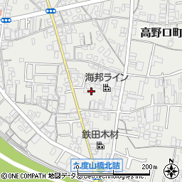 和歌山県橋本市高野口町小田540周辺の地図