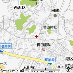 広島県尾道市因島田熊町西浜区1234周辺の地図