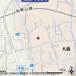 和歌山県伊都郡かつらぎ町大薮周辺の地図