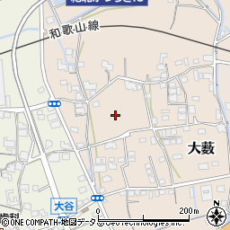 和歌山県かつらぎ町（伊都郡）大薮周辺の地図