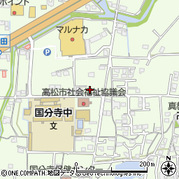 香川県高松市国分寺町新居1127-1周辺の地図