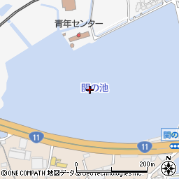 関ノ池周辺の地図