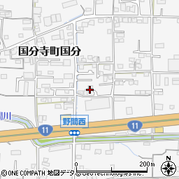 香川県高松市国分寺町国分539周辺の地図