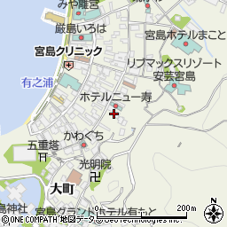 広島県廿日市市宮島町（桜町）周辺の地図
