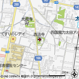 香川県高松市太田上町605周辺の地図