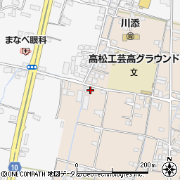 香川県高松市下田井町80-2周辺の地図