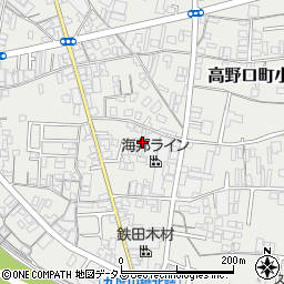 和歌山県橋本市高野口町小田542周辺の地図
