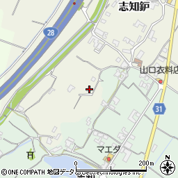 兵庫県南あわじ市志知鈩238周辺の地図