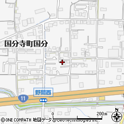香川県高松市国分寺町国分541周辺の地図