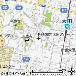 香川県高松市太田上町599周辺の地図