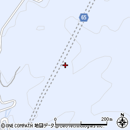 大川トンネル周辺の地図
